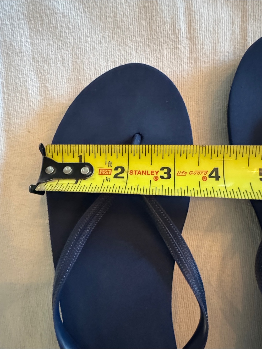 Old Navy Dark Blue Foam Wedge Flip Flop Sandals - Sz 7.5 - 8 - Picture 8 of 11
